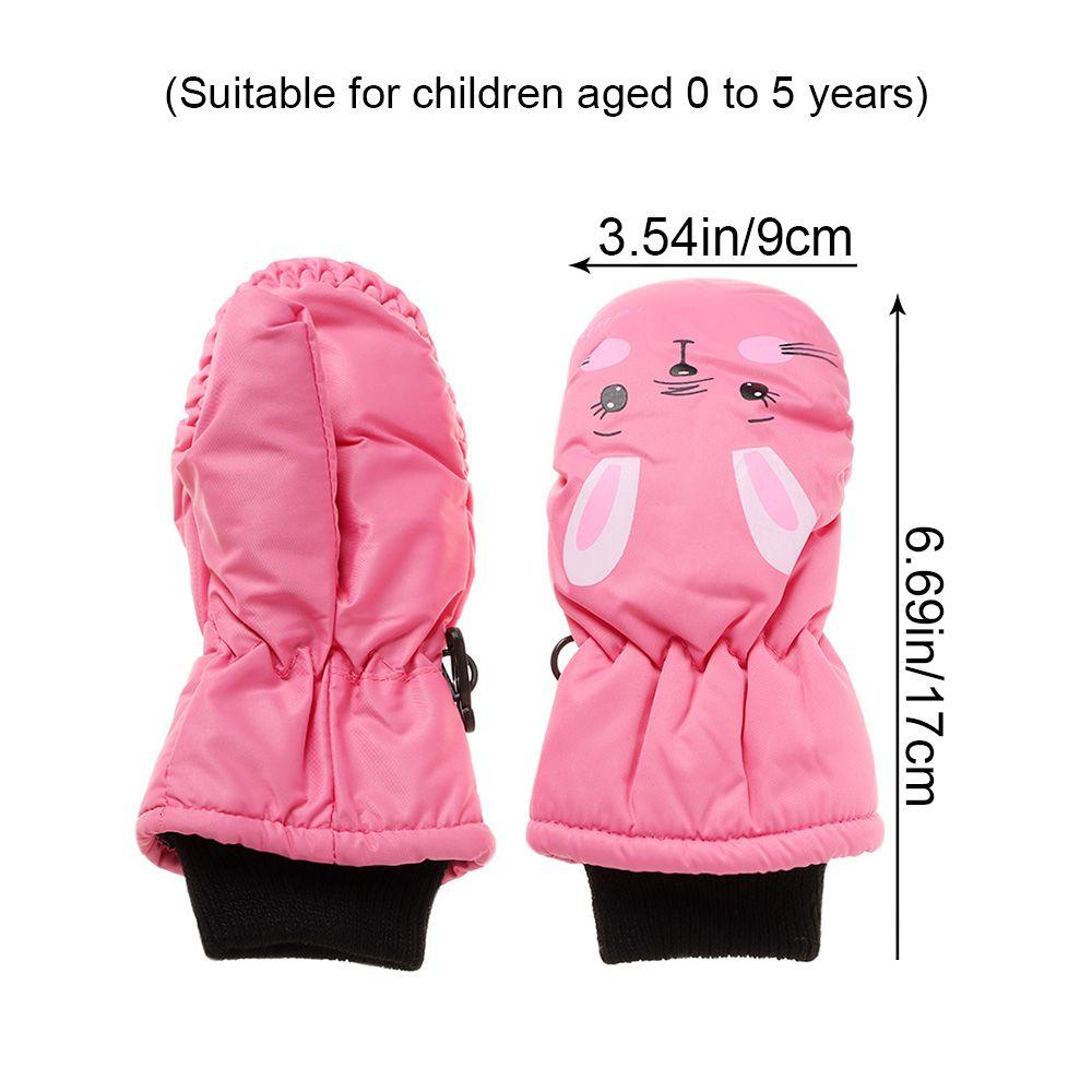 Winter Children Boys Girls Windproof Non-slip Thick Warm Sports Mittens Kids Ski Gloves Waterproof