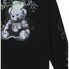 We11done Ss26 Back Hem Embroidered Logo Teddy Bear Long Sleeve T-Shirt Unisex Tops WD-TT1-26-776-U-BK