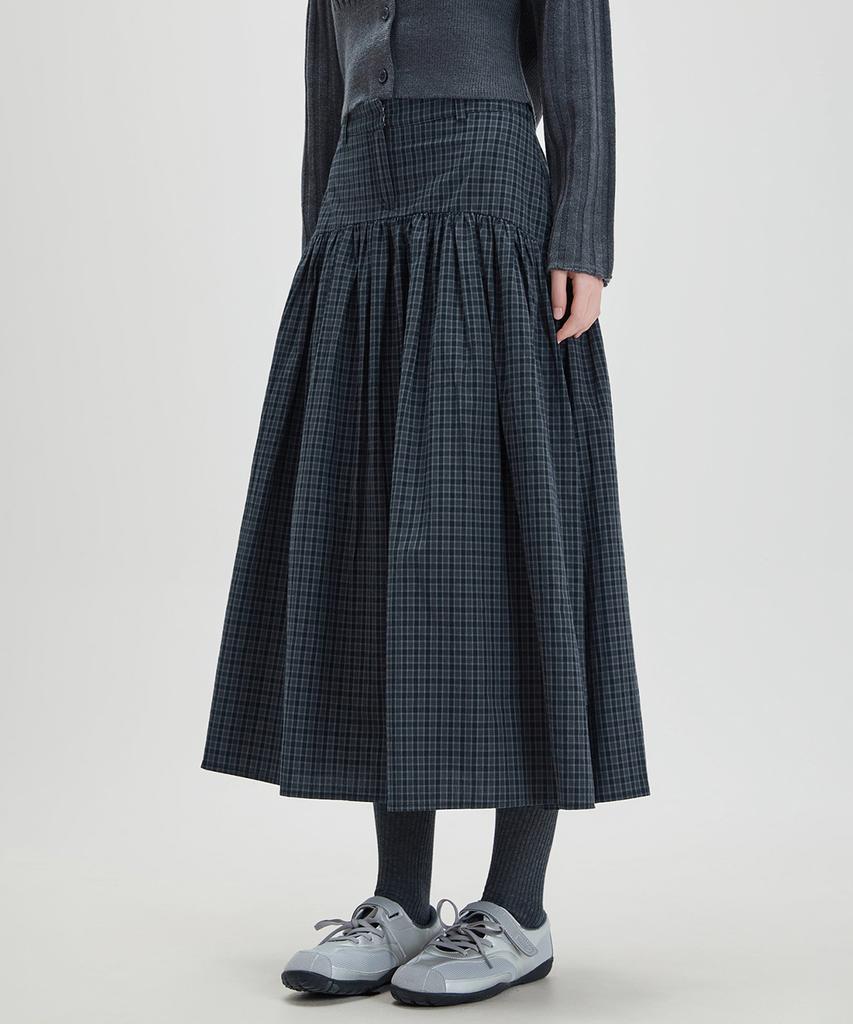 MIXXO Клетчатая длинная юбка_Miwwhg446G