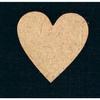 MDF Wood Shape Heart (x4)