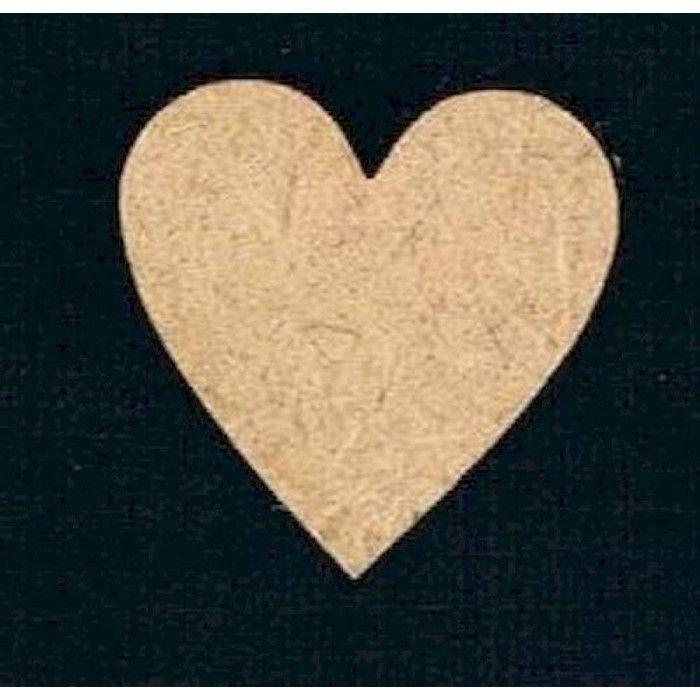 Forme en bois MDF Coeur (x 4)