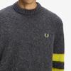 FRED PERRY [Sharp] Chunky Tip Sleeve Knit - Anchor Grey Afpm2531551-297