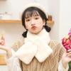 Thicken Casual Female Warmer Solid Color Winter Girl Cross Scarf Plush Scarf Warm Scarf Neck Warmer