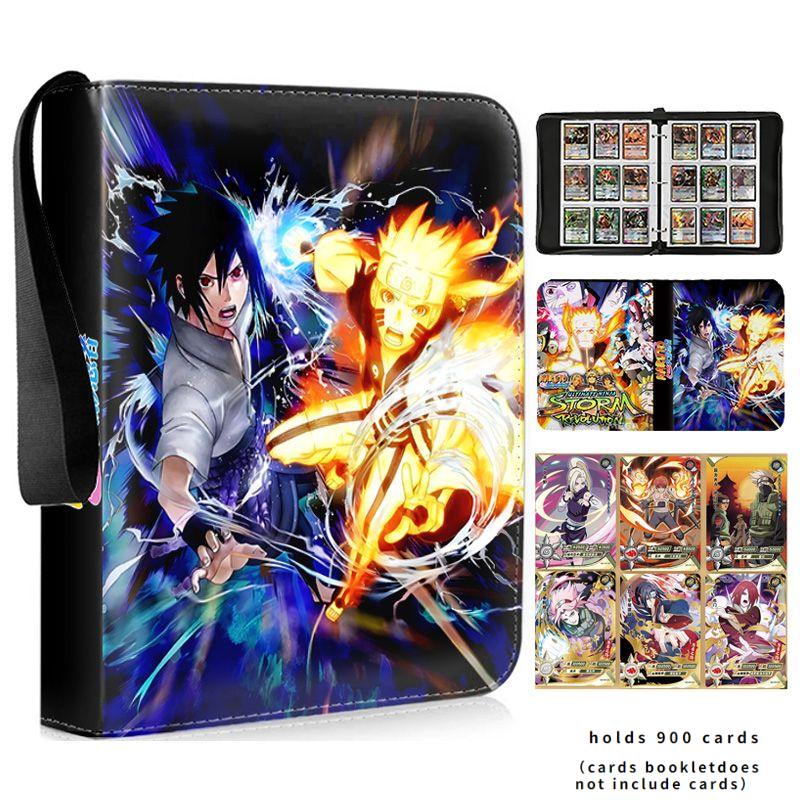 NARUTO Uzumaki Naruto 900pcs Card Anime Game Card Zipper Holder Binder Game Card Collection Book Kids Toys Gifts