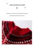 Women's Cashmere Fair Isle Sweater - 2025 Autumn/Winter Collection, Thickened Round Neck, Loose Fit, Long Sleeve Knit Base Layer.