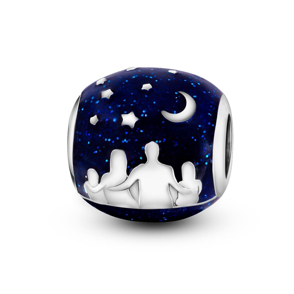 Copper Charm Bead Flower Heart Aircraft Fit Original Bracelet Pendnat Diy For Woman Jewelry