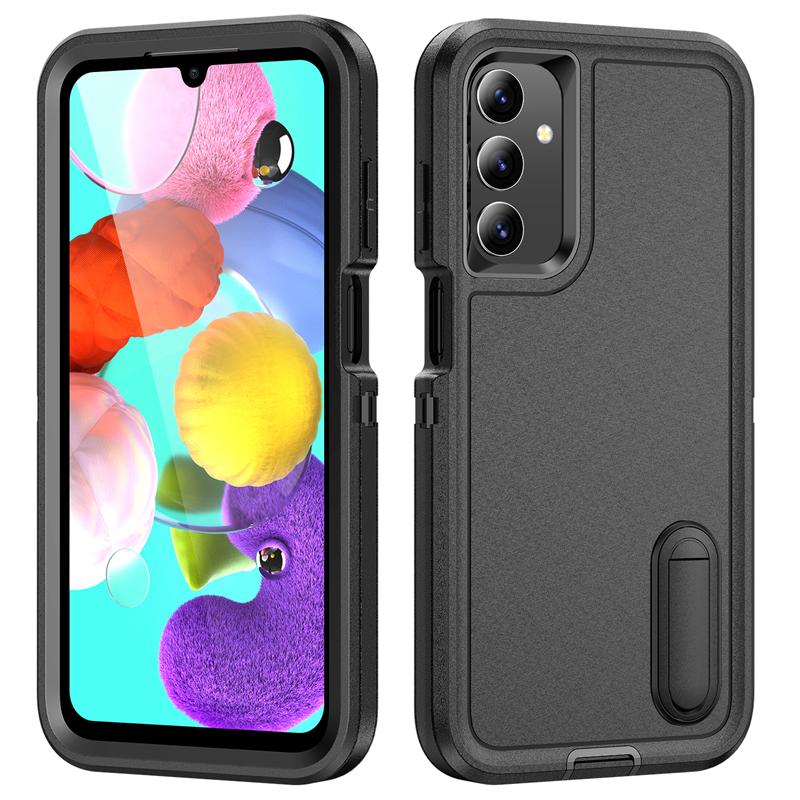 Чехол-броня 3 в 1 для защиты телефона Samsung Galaxy A16 A06 A15 A14 A54 A26 A36 A56 A17 A27 A37 5G Пластиковая рамка ТПУ чехол
