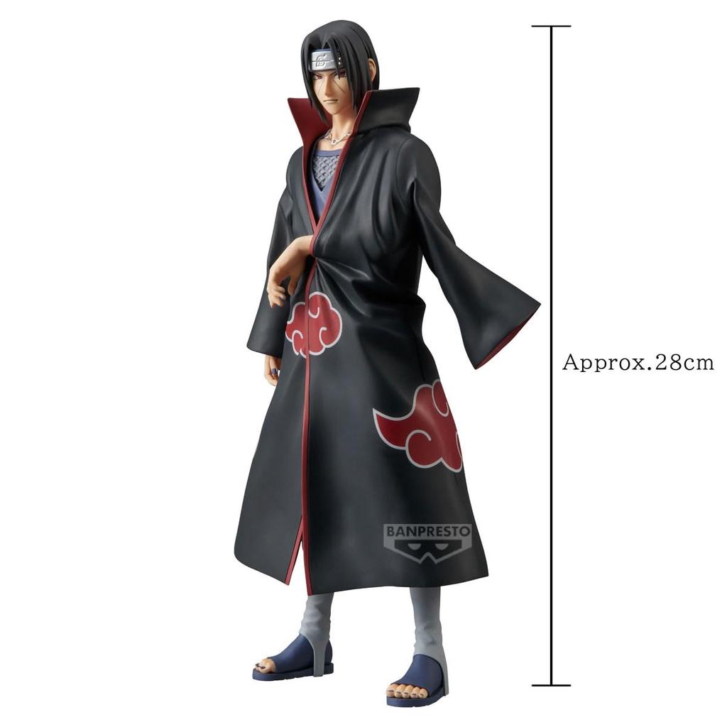 Banpresto Itachi Uchiha from Naruto Shippuden Grandist 28cm BP28670P Multicolor Collectible Perfect for Anime Fans Figure,