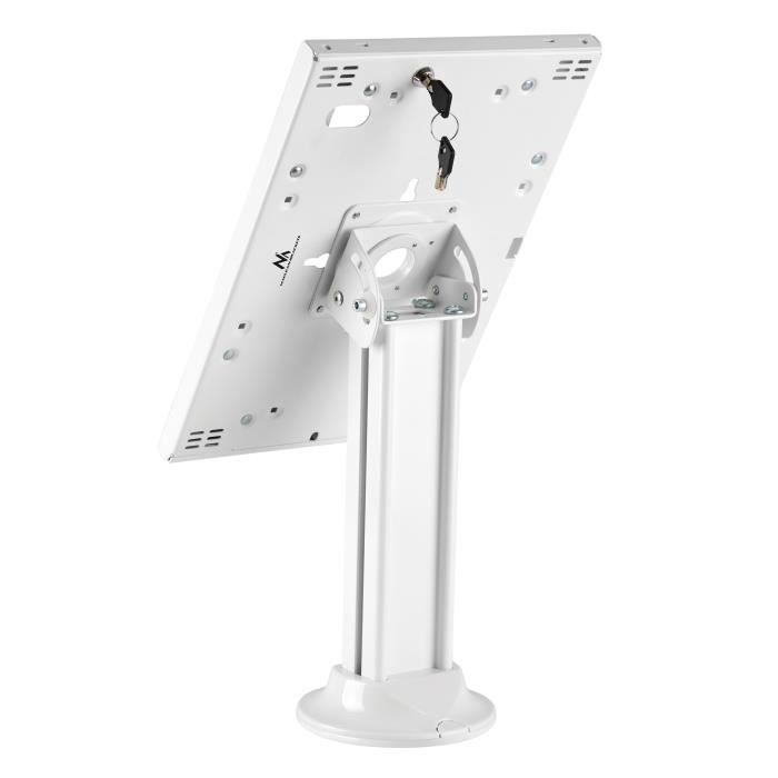 Support de tablette antivol compatible avec 9.7"/10.2", ipad, 10.5", ipad air/ipad pro, 10.1", samsung galaxy, tab a (2019) (blanc)