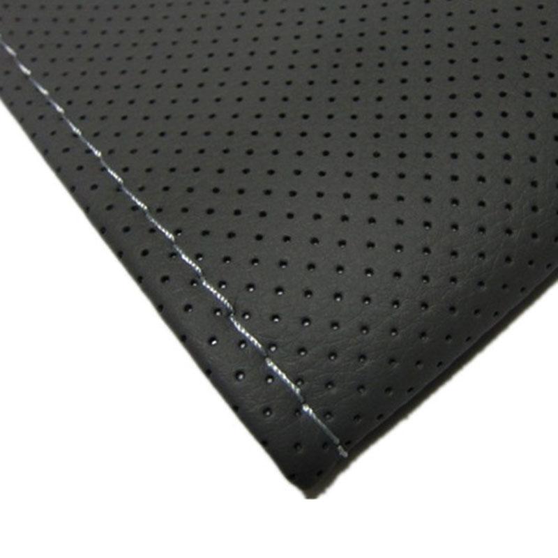 Braid On Steering Wheel Car Steering Wheel Cover with Needles and Thread Artificial Leather Diameter 38cm Auto Car