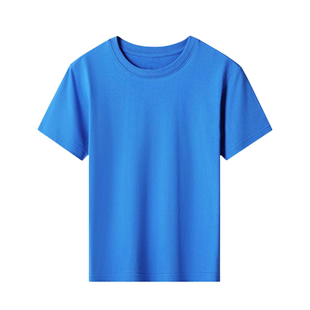 Детская футболка, свободный повседневный свитер с круглым вырезом и принтом, короткий рукав, футболка, топ