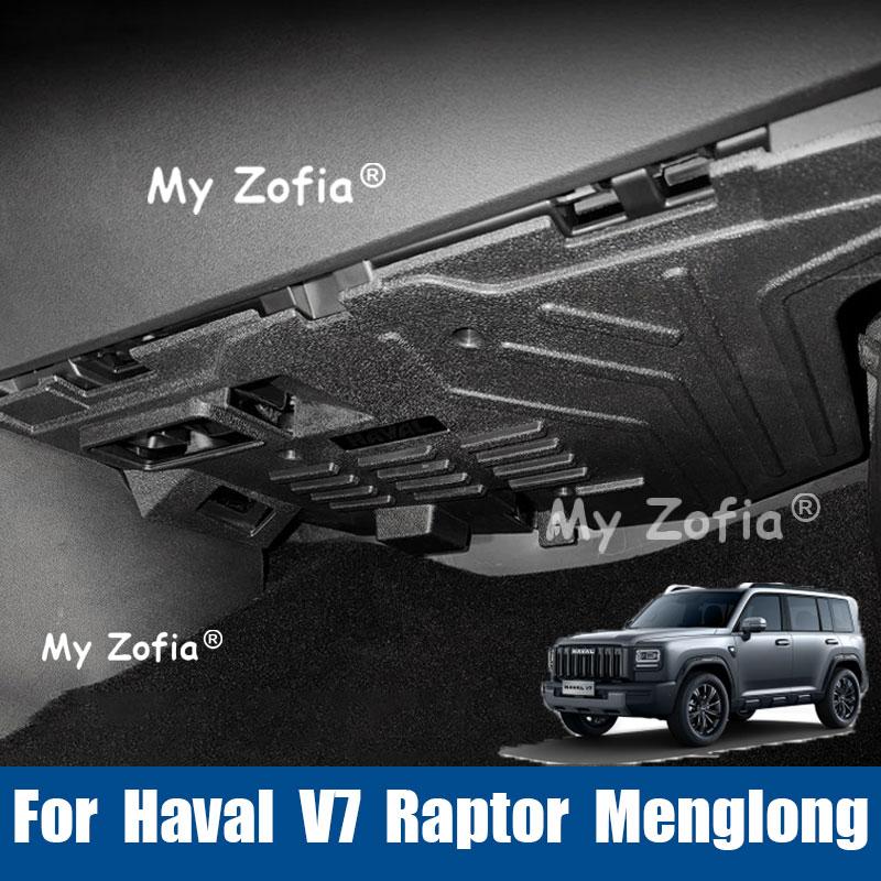 For Haval V7 Raptor Menglong 2025 2026 Car Side Kick Panel Anti-Scratch Guard Board Interior Protective Trim Cover Accessories