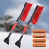 Two-in-One Portable Ice Scraper & Snow Shovel with Long Handle for Winter Snow Removal
