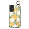 Lanyard Anti-knock Phone Case For TCL 40SE/T610K Dirt-resistant Flower Silicone Protective Ring Oil Painting Shockproof