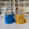 Suede New Matte Leather Bucket Fashionable and Simple Commuter Bag Shoulder Messenger Women's Bag