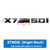3D ABS M-Standard Sports Competition Emblem Rear Trunk Logo Sticker For BMW M1   X2 X3M X4M X5M X6M X7M Auto Modification  Badge CJ7