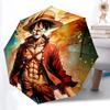 1 шт. One Piece Monkey D. Автоматический зонт Luffy с открытием/закрытием   Компактный дорожный зонт, 8 спиц, прочный, идеально подходит для женщин и мужчин    a0923165