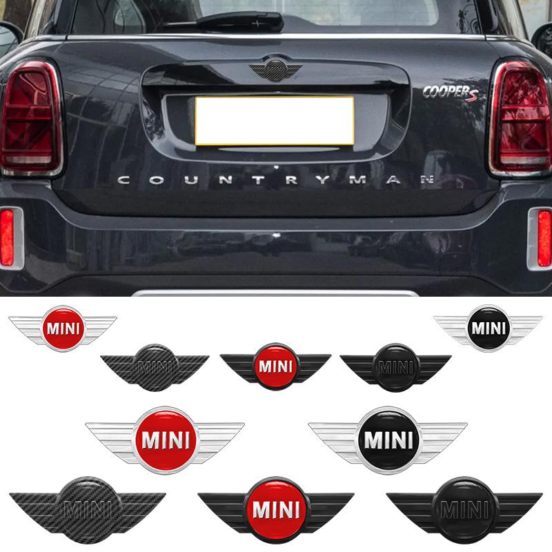 15.1cm 11.9cm 3D ABS Car Front Hood Emblem Rear Trunk Badge Stickers For MINI Cooper R50 R52 R54 R53 R56 Countryman R60 F55 F56 mjewr55