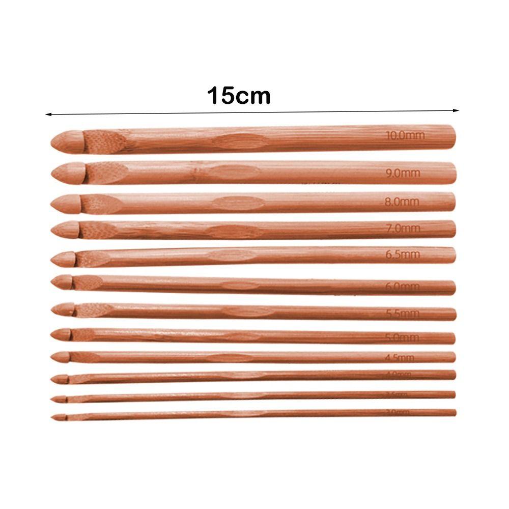 Small Size Crochet Hooks Bamboo Wooden Crocheting Needles New Crocheting Hooks  Hand Weave Tool