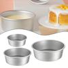 6/7/8 Inch Aluminum Silver Aluminum Alloy Cake Pan DIY Chiffon Cake
