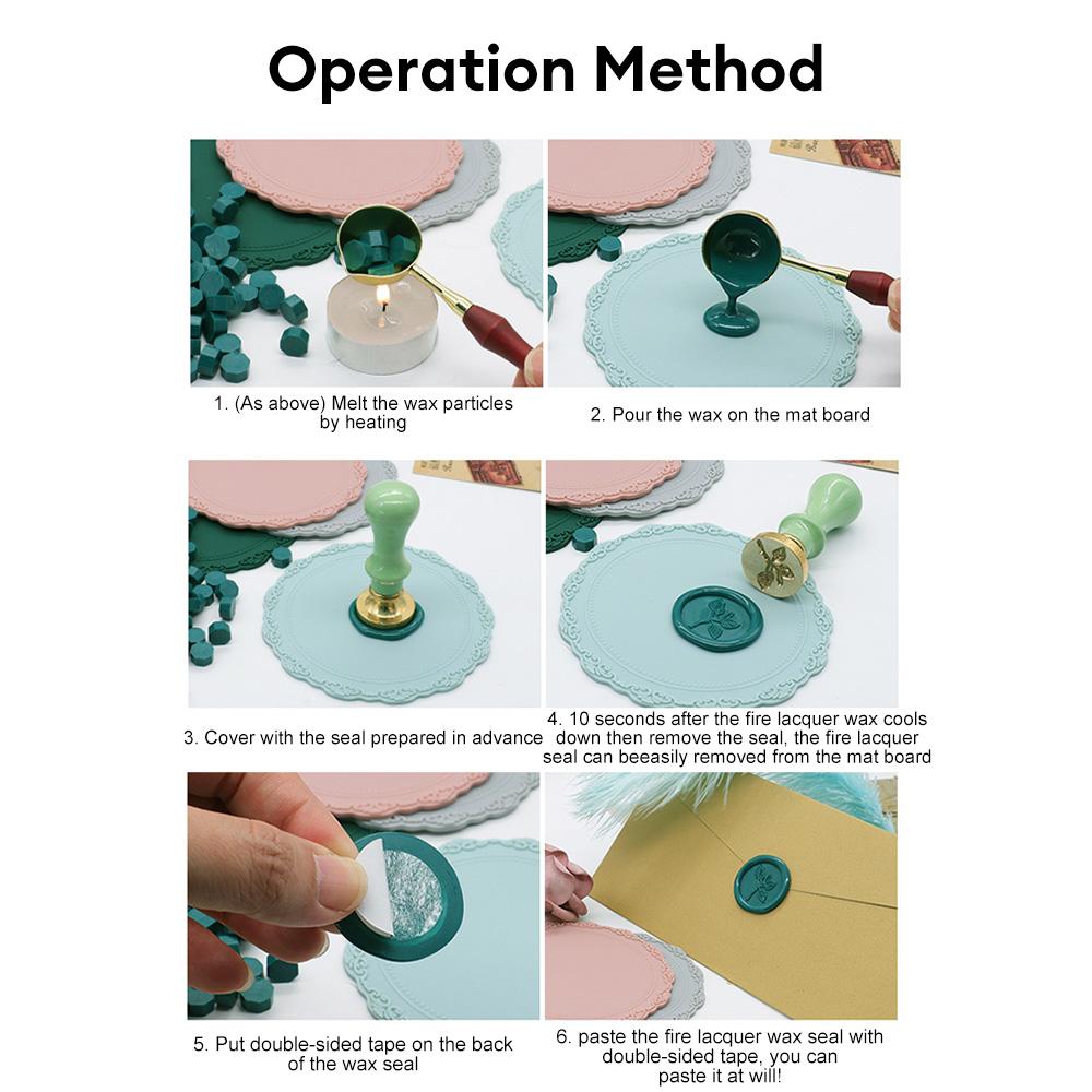 1 шт. Силиконовая доска-подложка для сургуча, форма для сургучной печати, подложка для печати, для DIY, свадебных подарков, подарков на день рождения, пригласительных открыток