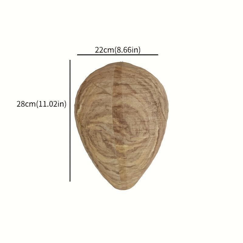 1 шт. Осиное гнездо-приманка, натуральный репеллент от осы, подвесные куртки, сдерживающие осу, шершень, искусственное осиное гнездо, пчелиное гнездо для дома, сада, патио на открытом воздухе