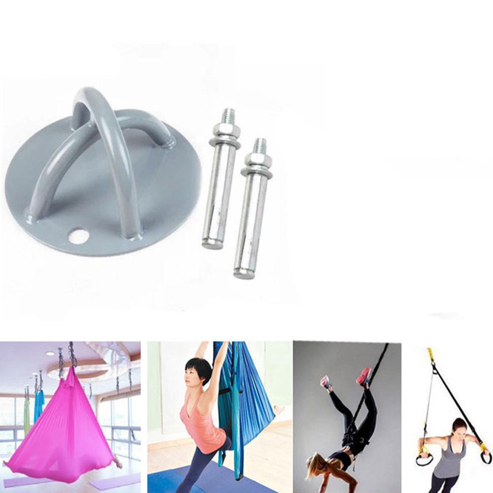 2-hole Wall Mount Bracket For Suspension Straps Ceiling Anchor Mount With 2 Self-tapping Screws / 2 Expansion Screws