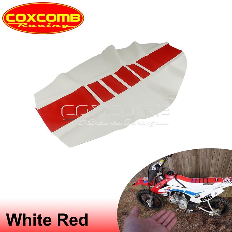 Custom MX Seat Cover Ribbed Motocross Racing Seat Pad For Suzuki Yamaha Gas Gas Kawasaki KLX KXF EXC RM RMZ DRM WR YZ 125 450