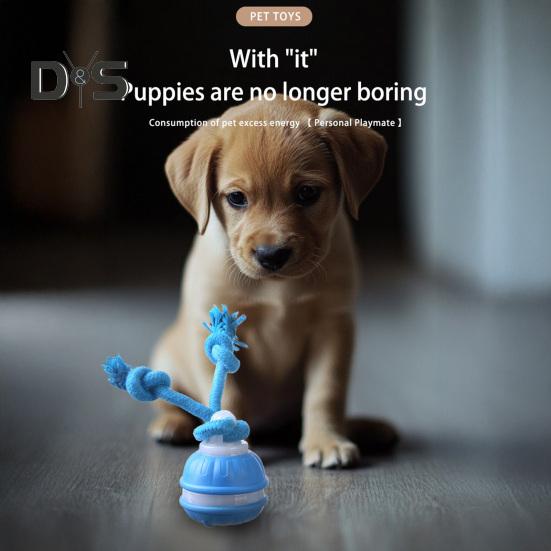 Умная автоматическая игрушка для собак с движущимся мячом и пищащим датчиком движения, компактный дизайн, зарядка через USB, интерактивная катящаяся игрушка для домашних животных