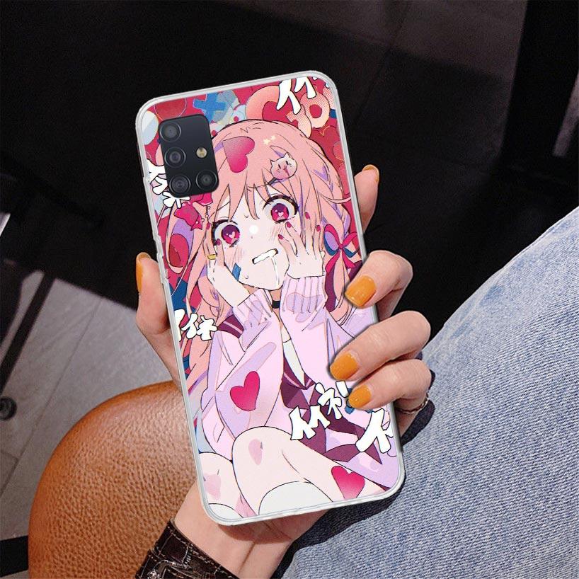 Cute Anime Girl INS Phone Case For Samsung Galaxy A52 A32 A22 A12 A51 A31 A50S A30S A20S A10S Note 20 Ultra 10 Plus S10 A72 A71