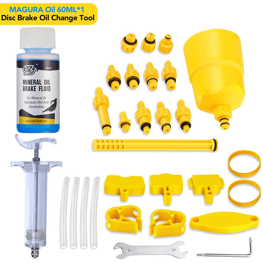 Bicycle Brake Oil Bleed Kit Tools 60ML Brake Mineral Oil Bike Brake Repair Tool For Shimano Hydraulic Disc Brake Bleeding Tool