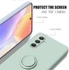 Case for Samsung Galaxy A54 5G Liquid Silicone Ring Holder Soft Phone Cover for Samsung Galaxy A54 5G  Shockproof Back Fundas