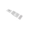 Cover Trim Silver Aluminum For BMW 7 Series Console Gear Shift Side Button 09-15