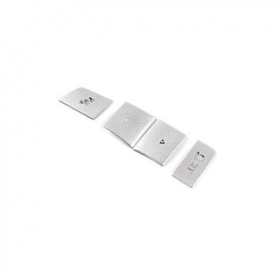 Cover Trim Silver Aluminum For BMW 7 Series Console Gear Shift Side Button 09-15