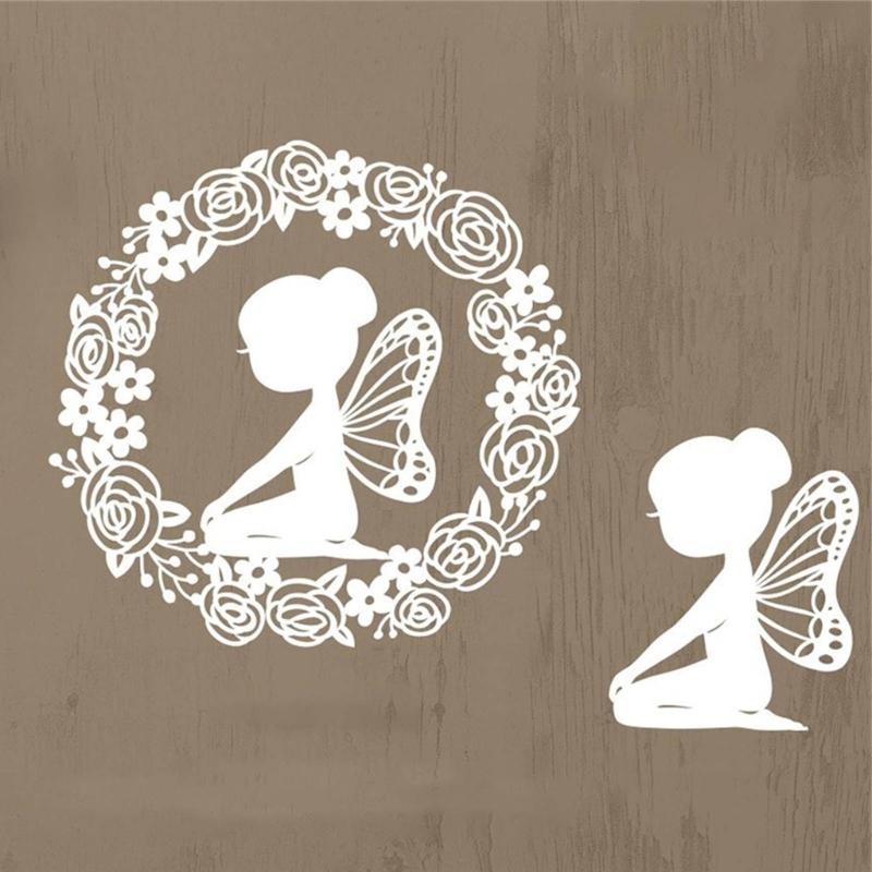 Butterfly Girl Cutting Dies Carbon Steel Die Cut Templates Metal Embossing Stencils for Scrapbooking Card Making Journal