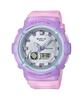 Женские часы Baby-G, аналоговые, ударопрочные, кварцевые, с resin-браслетом, водонепроницаемость 100 м, BGA-280-6A