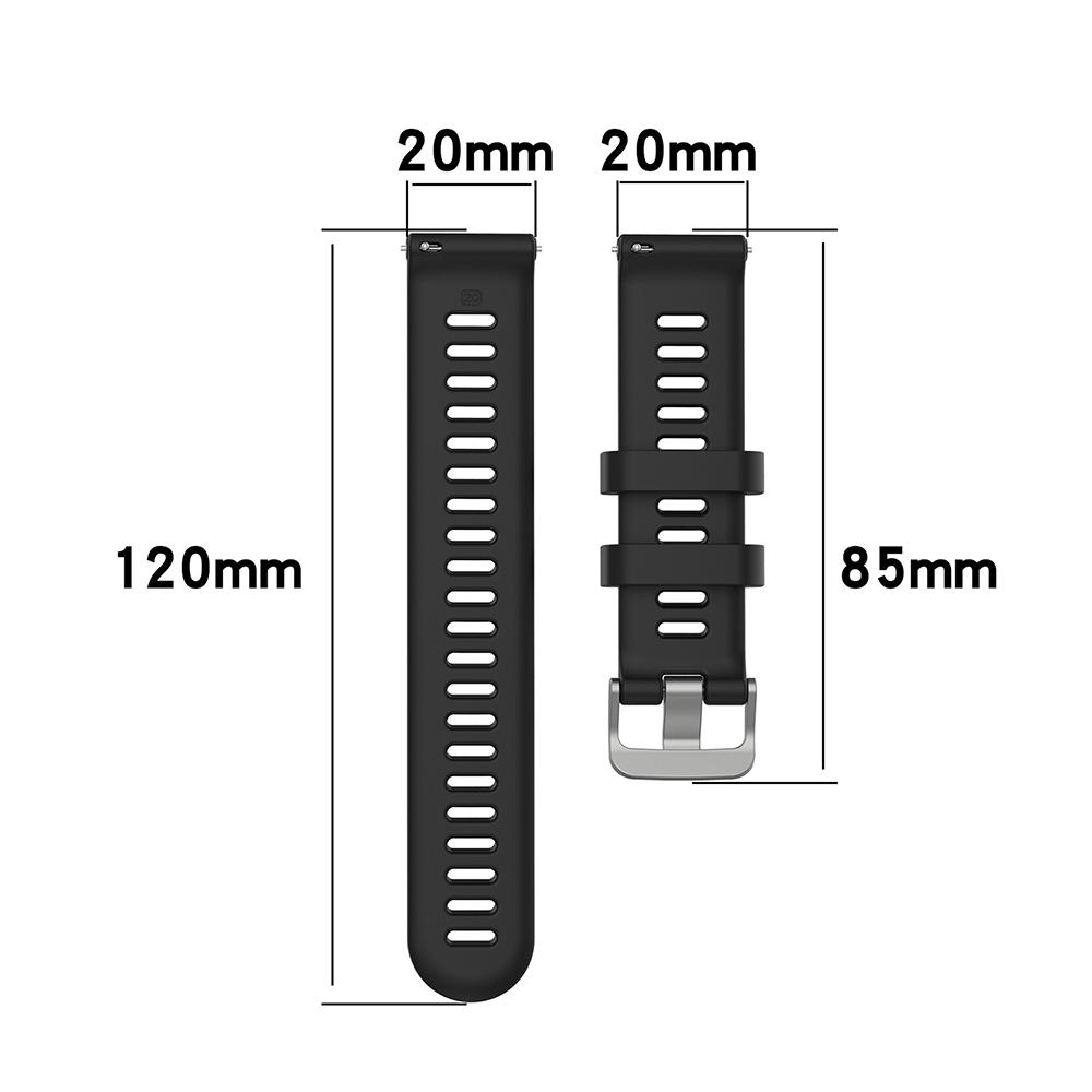 20mm Silicone Strap For Garmin Forerunner 55 158 245 645 Smart Watch Band for Garmin Venu 2 Plus/Vivoactive 5