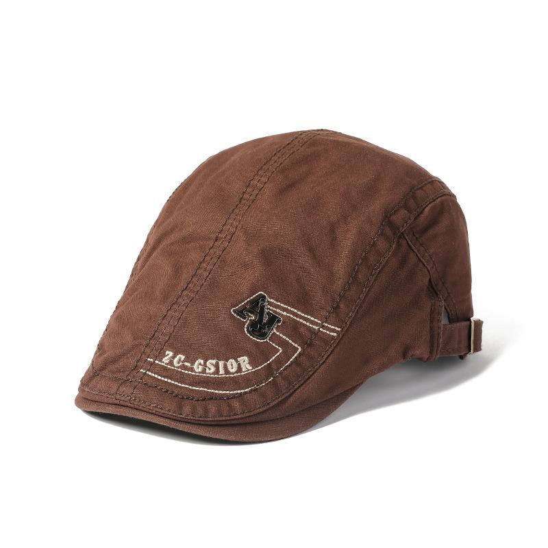 Мужская хлопковая кепка с утиным язычком в британском стиле, ретро-берет для отдыха, Ms. Шляпа