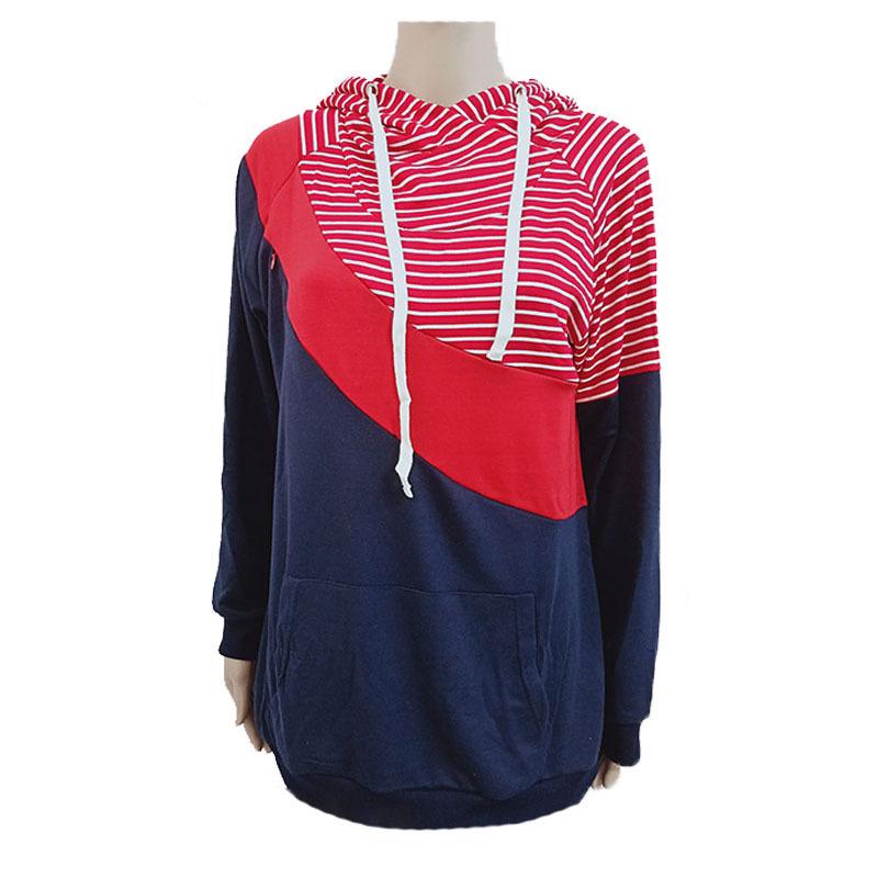 2025wish Многофункциональная куртка-толстовка с длинным рукавом и лоскутным дизайном для кормления