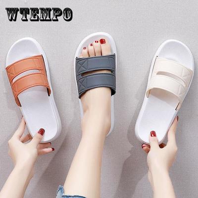 Тапочки на толстой подошве, женские летние верхняя одежда, модные универсальные домашние нескользящие сандалии, тапочки