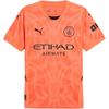 Футболка мужская вратарская Manchester 24/25 с круглым вырезом и коротким рукавом, оранжево-красная 775107-36