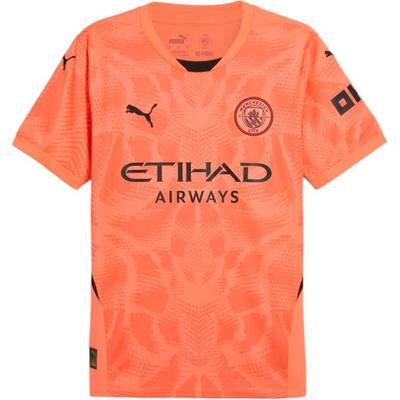 Футболка мужская вратарская Manchester 24/25 с круглым вырезом и коротким рукавом, оранжево-красная 775107-36