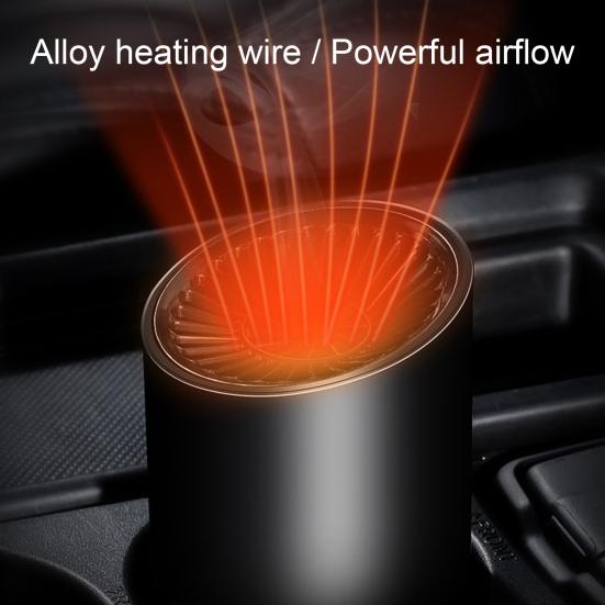 Car Heater And Defroster 12V/24V Portable Air Heater for Quick Warm-Up Universal Vehicle Interior Warmer