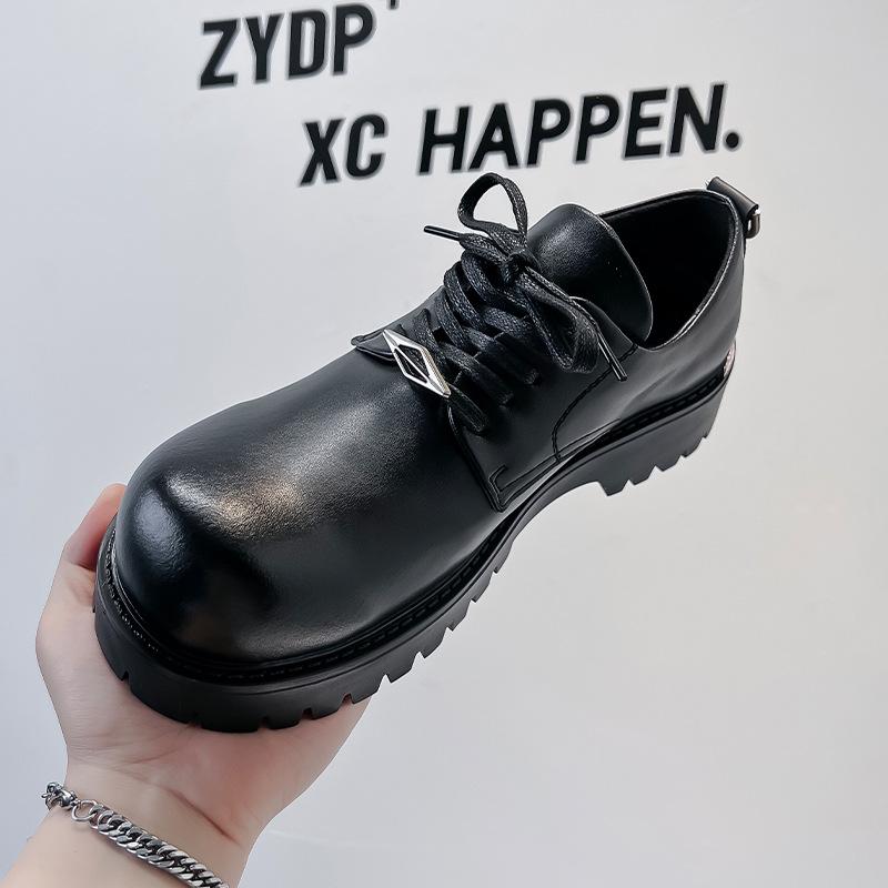 Кожаные туфли мужские британские туфли на платформе повседневные туфли дерби мужские формальные деловые туфли для пожилых свадебные туфли с большой головой 1030-A