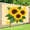 2D plane Sunflower Delight splendid floral arrangement party decoration polyester fiber