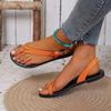 Fashion 2024 Summer Flat Women Sandals New Fashion Peep Toe Hollow Women's Sandals Casual Buckle Straps Shoes Ladies Beach Sandalias