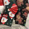 10 пар рождественских носков женские осенне-зимние теплые носки снеговик лось пряничный человечек милые мультяшные носки до середины икры Санта-Клаус