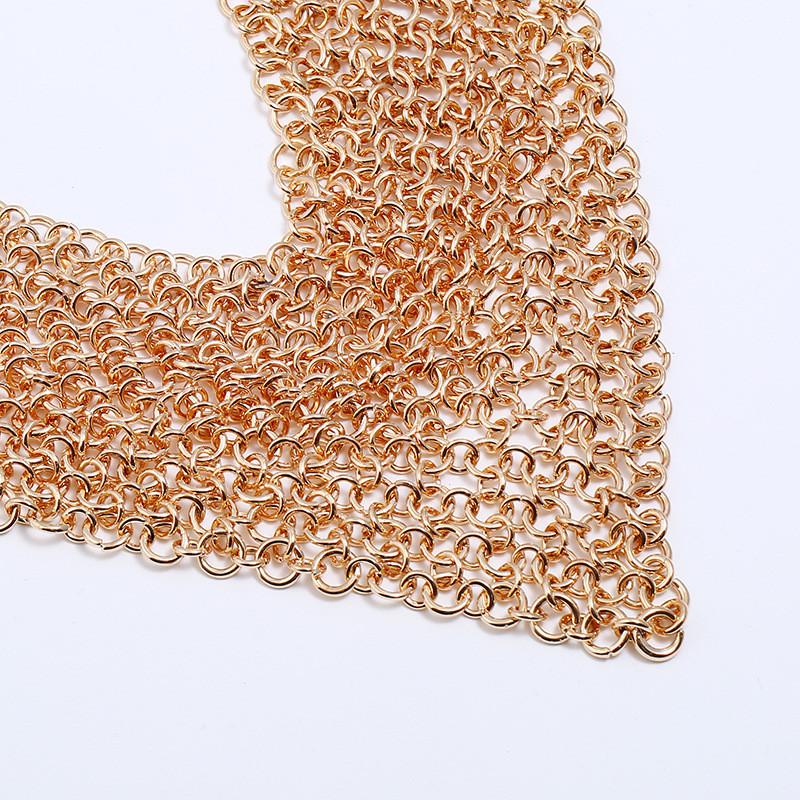 Western Designer Statement Necklace With Openwork Iron Circle For Wedding And Travel Keepsake