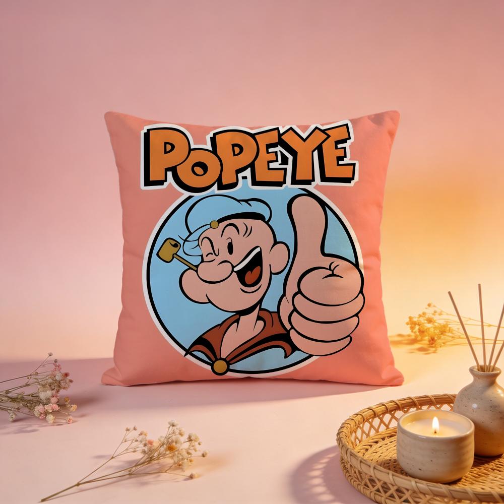 Стильная наволочка Popeye the Sailorful Удобная Прочная Наволочка для Подушки Многоцелевая для Дома Офиса Автомобиля Дивана
