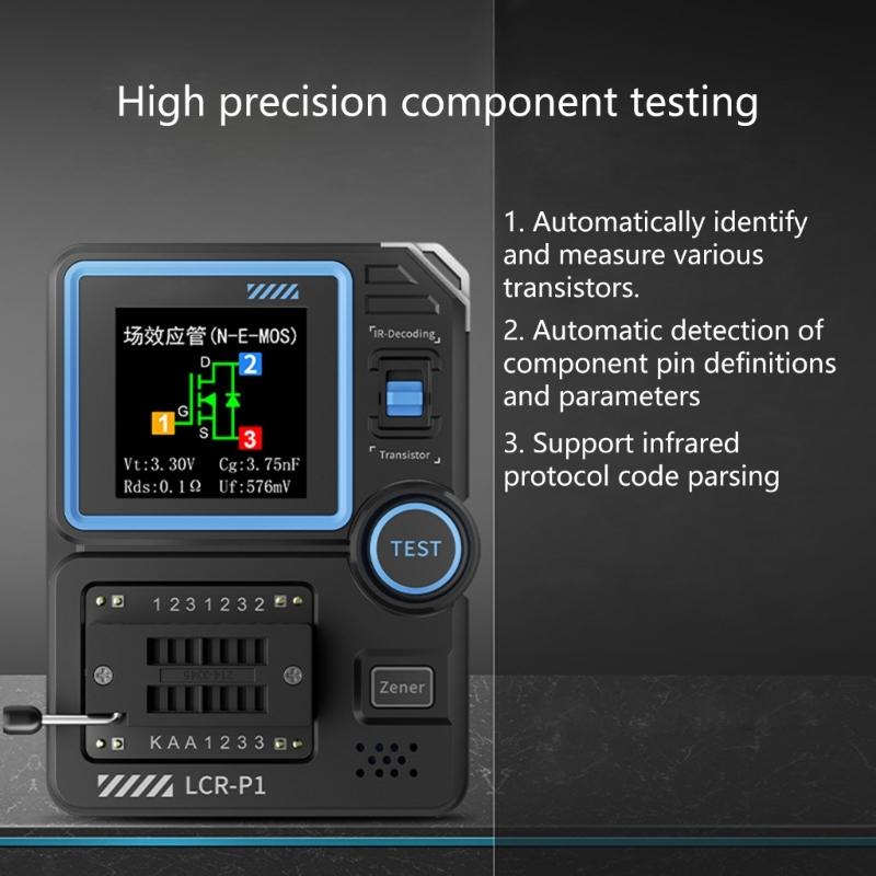 Multifunction Meter Automatic Detector Multimeter Diode Triode Capacitance Resistance Inductance Battery Tester
